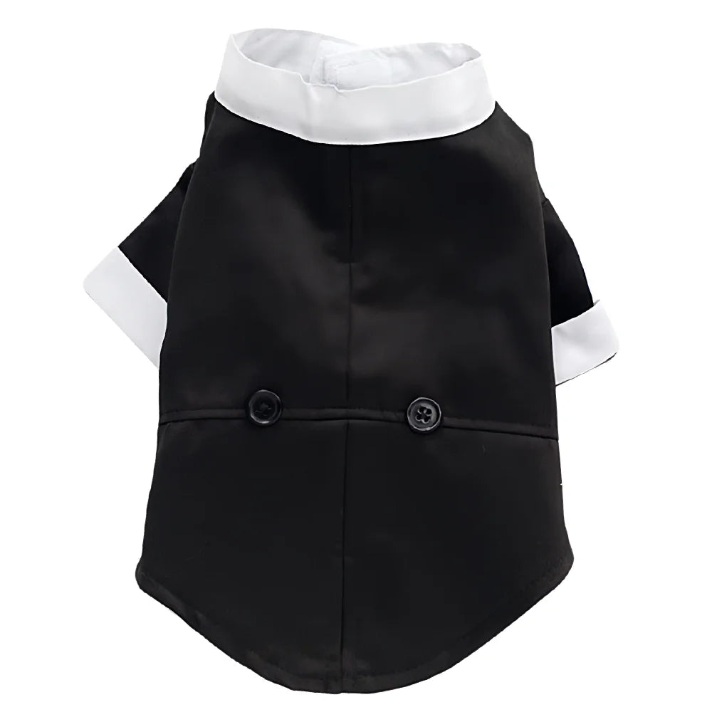 Pet Costume Suits - Lightweight Tuxedos, Suitable for Weddings/Christmas, with Adjustable Bow Ties and Breathable Mesh Fabric