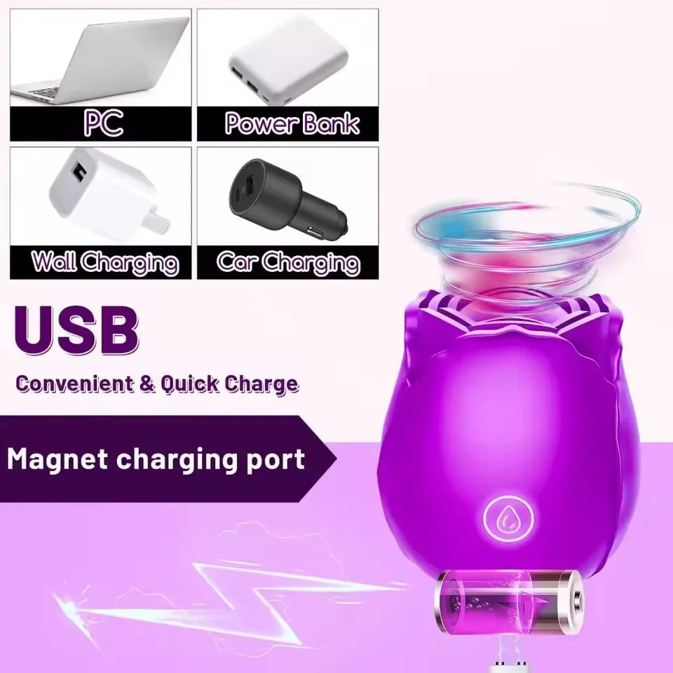 Powerful Sucking Vibrator for Women Vacuum Clitoris Stimulator Female Oral Nipple Clit Sucker Vibrating Adults Sex Rose Toys 18+