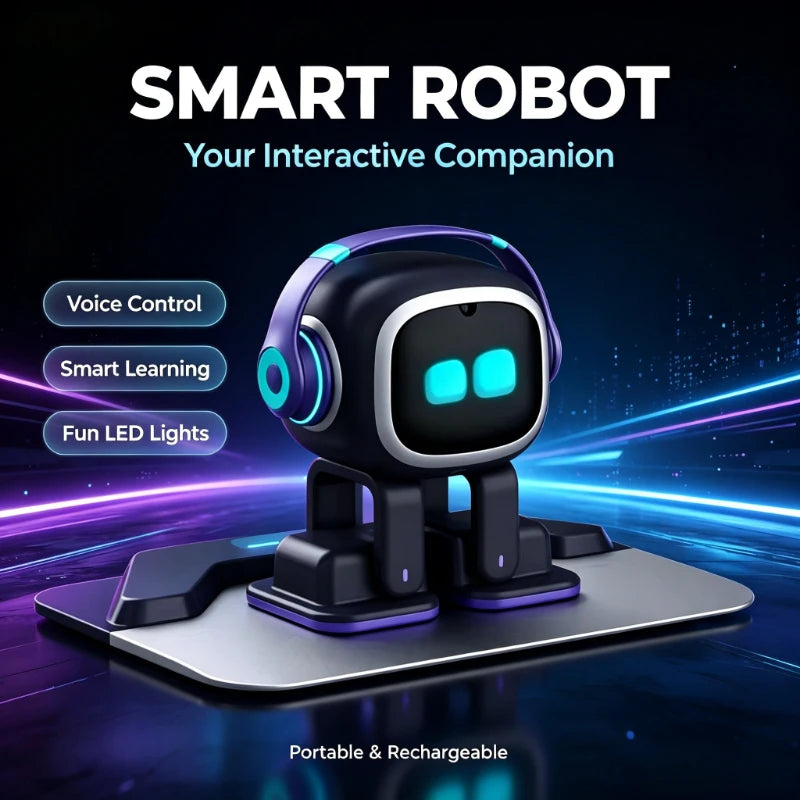 AI EMO Smart Companion Robot Toy with Voice Recognition For Emotional Communication Electronic Pet For Kids And Adults