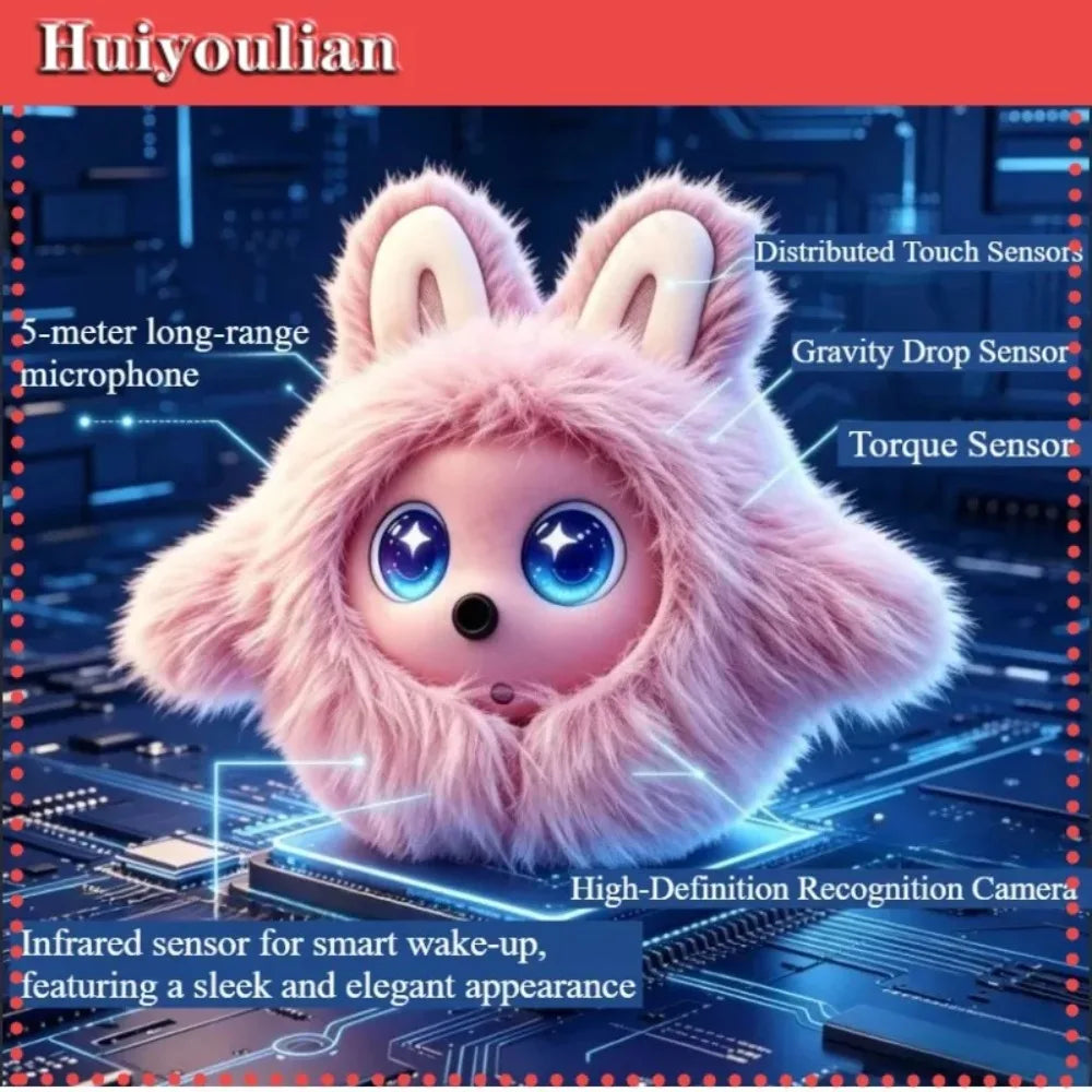 Smart AI Multilingual Talking Pet Robot Companion For Kids Adults Stress Relief Elderly Care