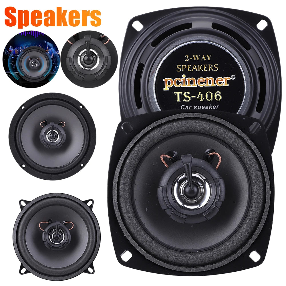4/5/6 Inch Car Speakers 2 Way Car Coaxial Auto Music Stereo Full Range Frequency Hifi Speaker 300W 400W 500W Automotive Speakers