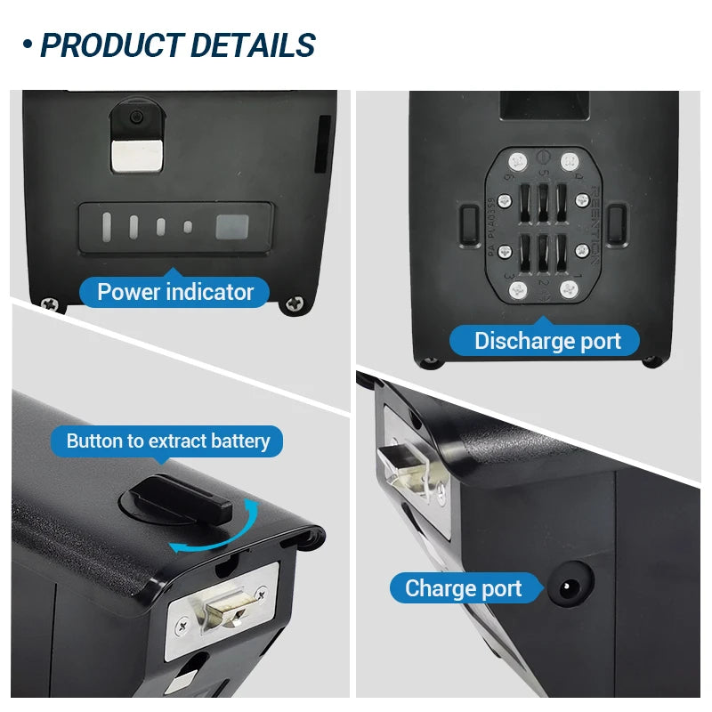 52V 48V17.5Ah 20Ah Reention Rhino 21700 Ebike Battery for Magicycle Ocelot Pro Long Range Step-Thru E-bike Battery 750W Fat Tire