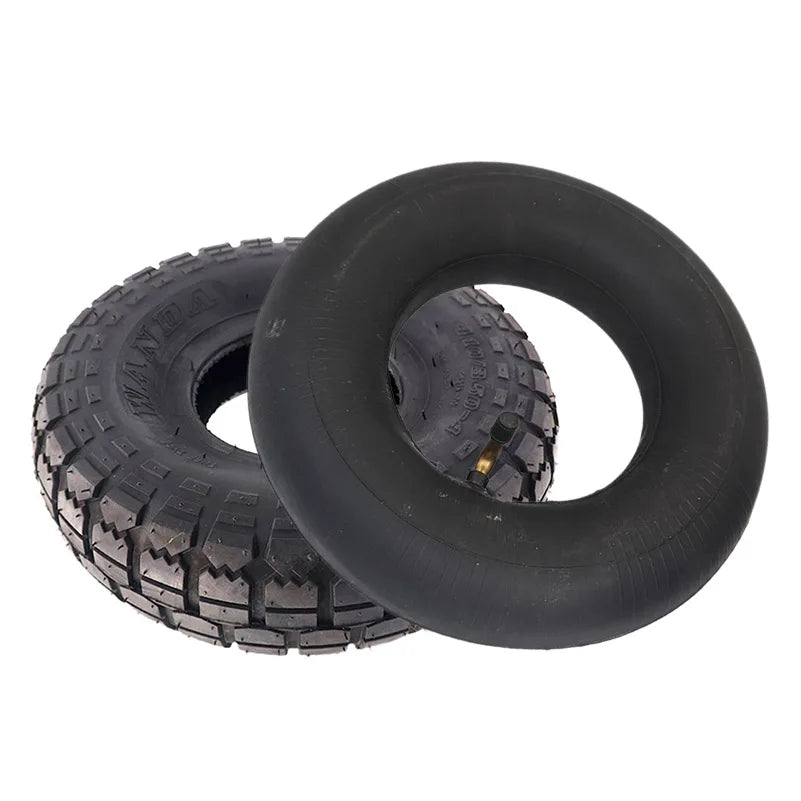 4.10/3.50-4  Tire and Inner Tube for Warehouse Cars Scooter Wheel Hand Truck Lawn Mower Dollies Wheelbarrow