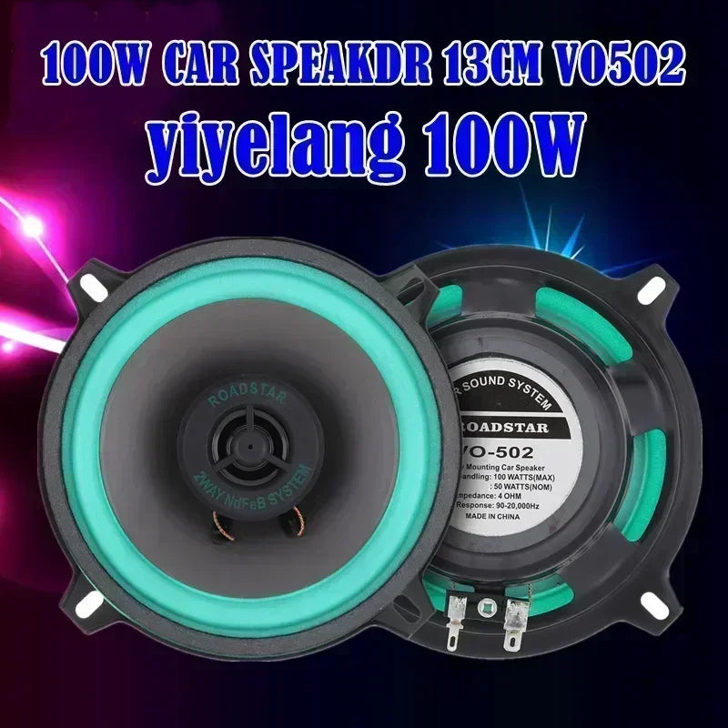 1PC 4/5/6 Inch Car Speakers  HiFi Coaxial Subwoofer Universal Automotive Audio Music Full Range Car Stereo Speaker