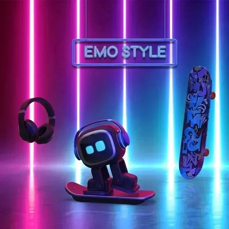 New AI EMO Robot Companion - Smart Desktop Pet with Large Model Access, Interactive Emotional Robot with Dancing