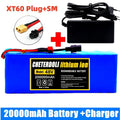E-Bike Battery 48V 20Ah 18650 Lithium Ion Battery Pack 13S3P E-Bike Conversion Kit Bafang 1000W and 54.6V 2A Charger + XT60 Plug