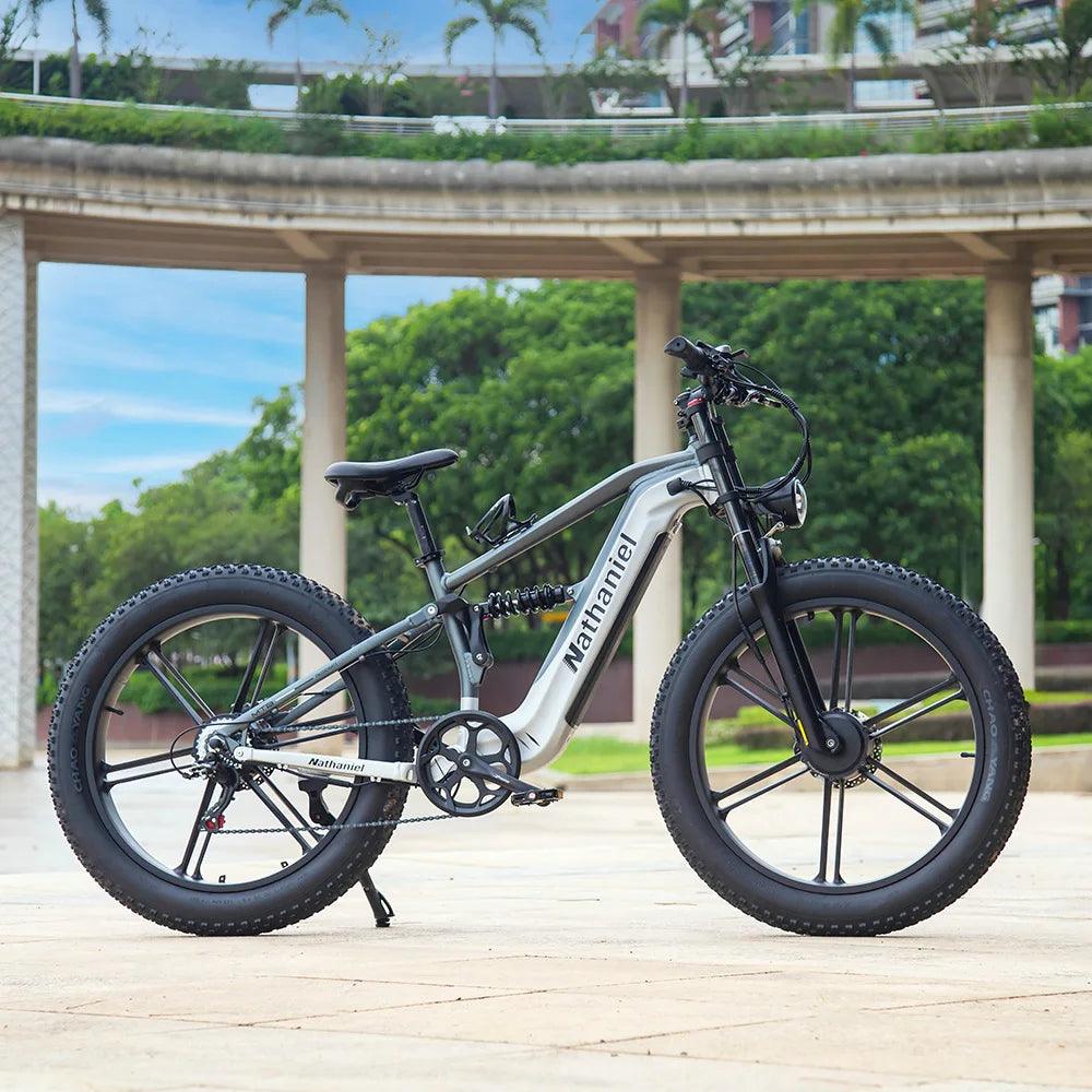Nathaniel SYR09 Electric Bike 2000W Dual Motor,26*4.0 Fat Tire Integrated Wheel,48V20Ah,55KM/H,All-Terrain Outdoor Sports E-bike