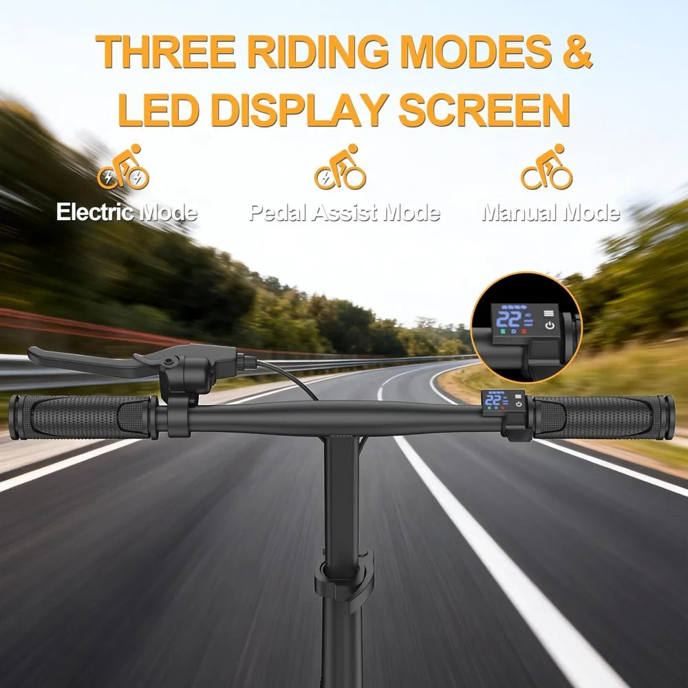 Bike for Adults, 500W Motor, 20 MPH Max Speed Folding Ebike, 14" Electric Bicycles, Max 20/30 Miles Range，Customized