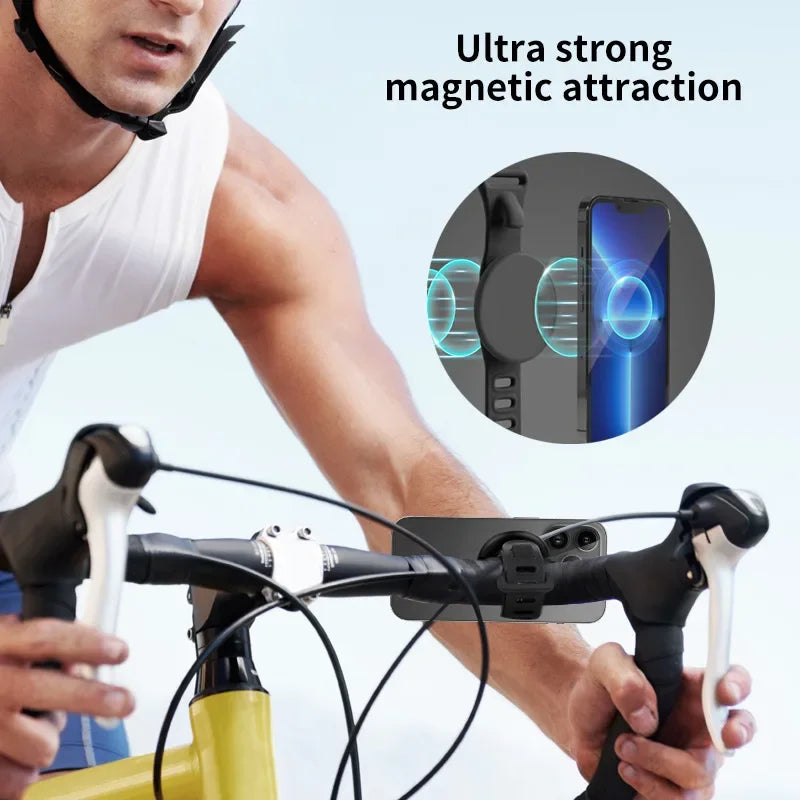 Two-sided Magnet Wrist Band Holder Wristband Hands Free Magnetic Phone Stand Holder Mount For Magsafe iPhone Accessories Sports