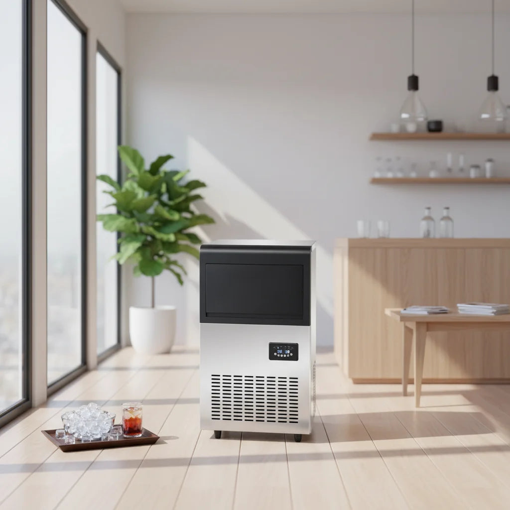 Portable Countertop Ice Maker Machine Automatic Electric Ice Cube Maker for Home Kitchen Bar Small Household Ice Generator