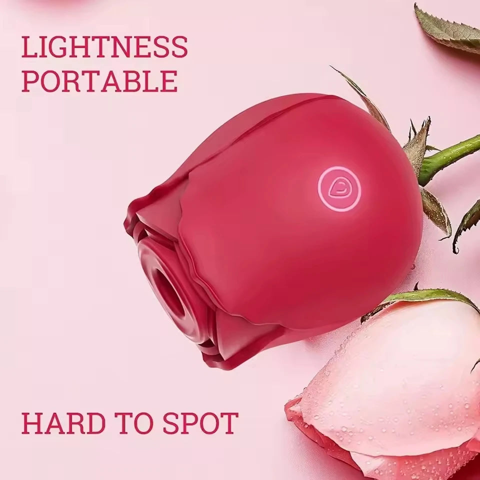 Powerful Vagina Sucking-Rose Vibrator Toy for Women Vacuum Stimulator Oral Nipple Clit Sucker Female Sex Toys Goods for Adults