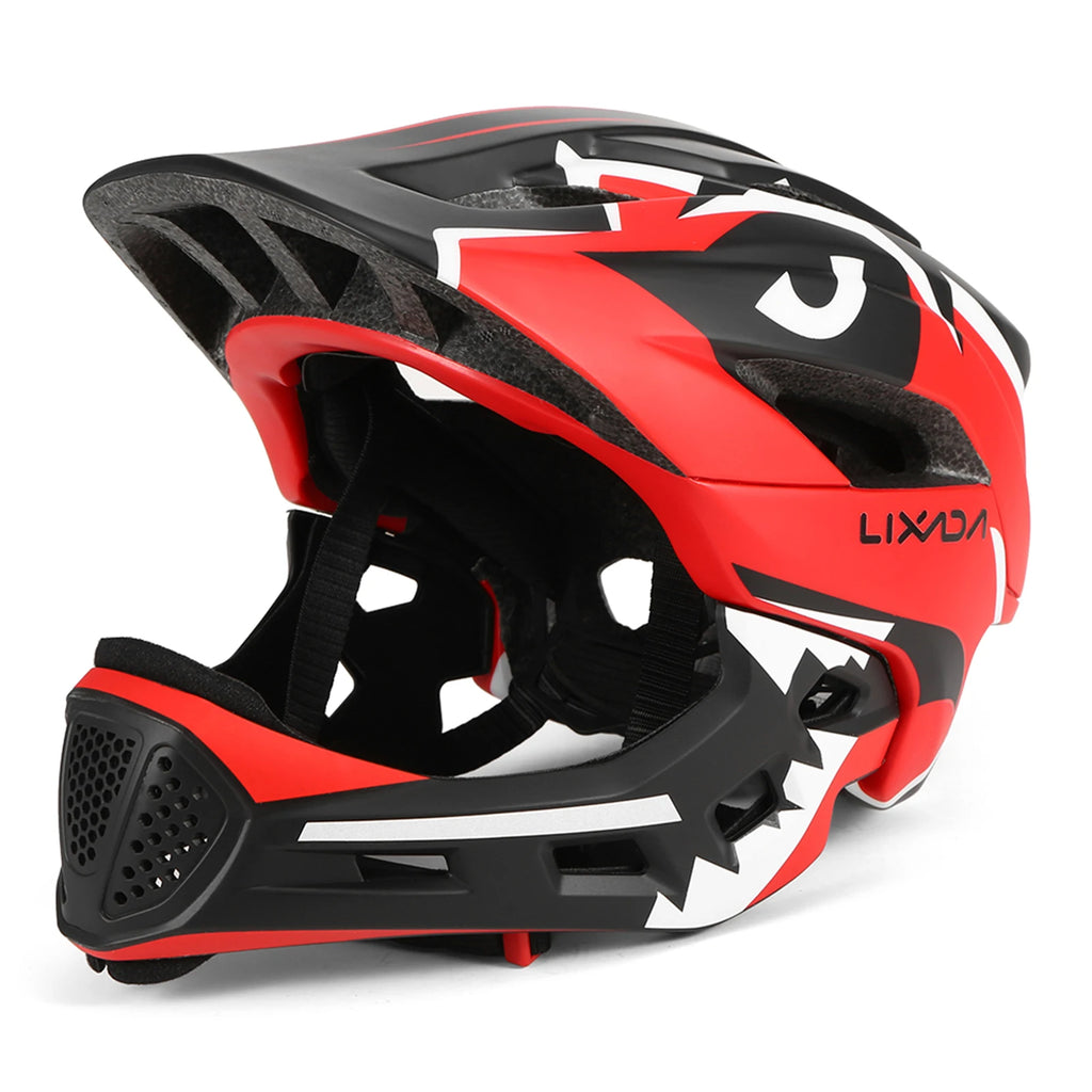 Kids Detachable Full Face Bike Helmet Children's Sports Child Cycling MTB Motorcycle Skateboarding Roller Skating Helmet