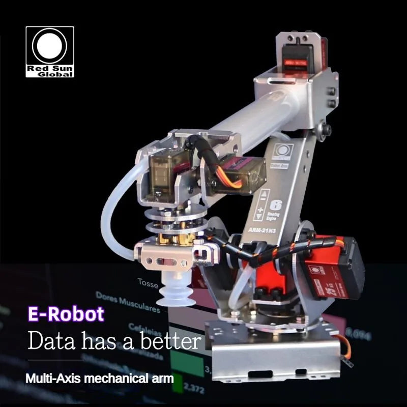 6 DOF Robot Arm Industrial Robotic Arm With 20KG/25Kg Digital Servos For Raspberry For Arduino Robot DIY Kit Programmable Robot