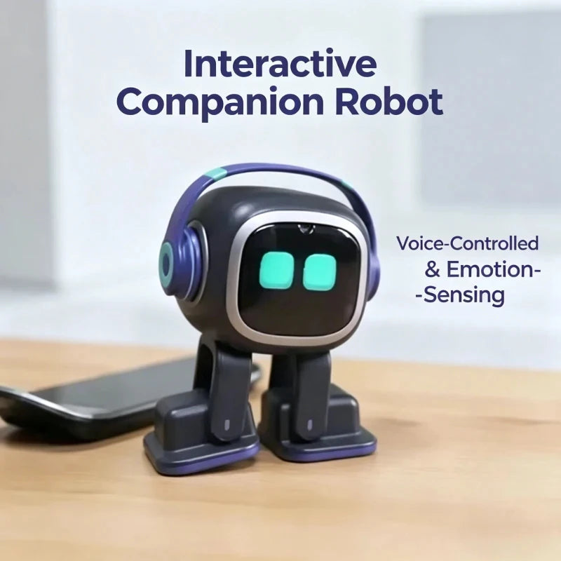 New AI EMO Robot Companion - Smart Desktop Pet with Large Model Access, Interactive Emotional Robot with Dancing