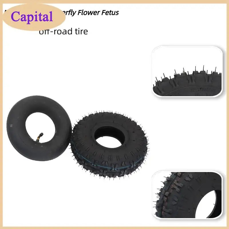 4.10/3.50-4 Tires 4.10-4 3.50-4 Inner and Outer Tires Suitable for Handcarts, Electric Scooters, Tires, Tire Parts