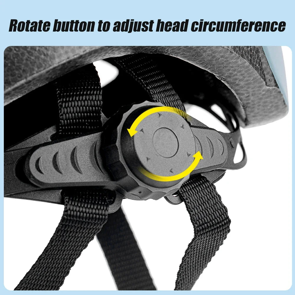 Bike Helmet for Adult Men Women with Suggested Fit 58-62cm, Lightweight with Adjustable Side and Chin Strap, Bike Accessories