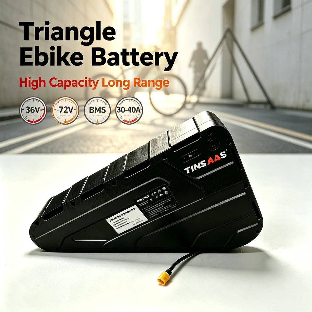 Electric Bike Triangle Battery 36V 48V 52V 60V 72V 21700 Battery Cell Suitable for Long-Distance Cycling for 250W-3000W Motors