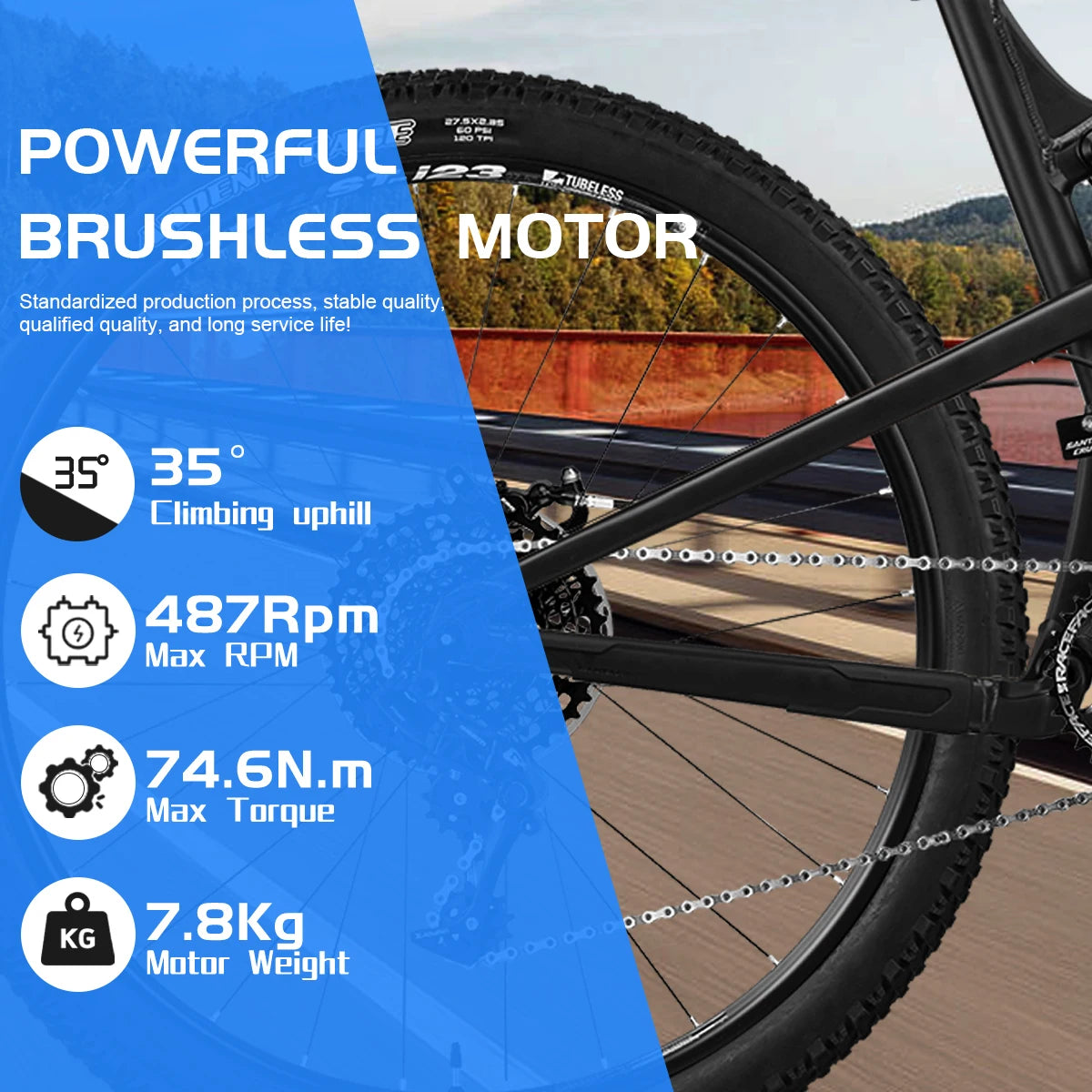 Ebike Fat Motor 48V 1000W 1500W Brushless Non-gear Front/Rear Hub Motor For Electric Bicycle Snow E-bike Fork Size 170mm 190mm