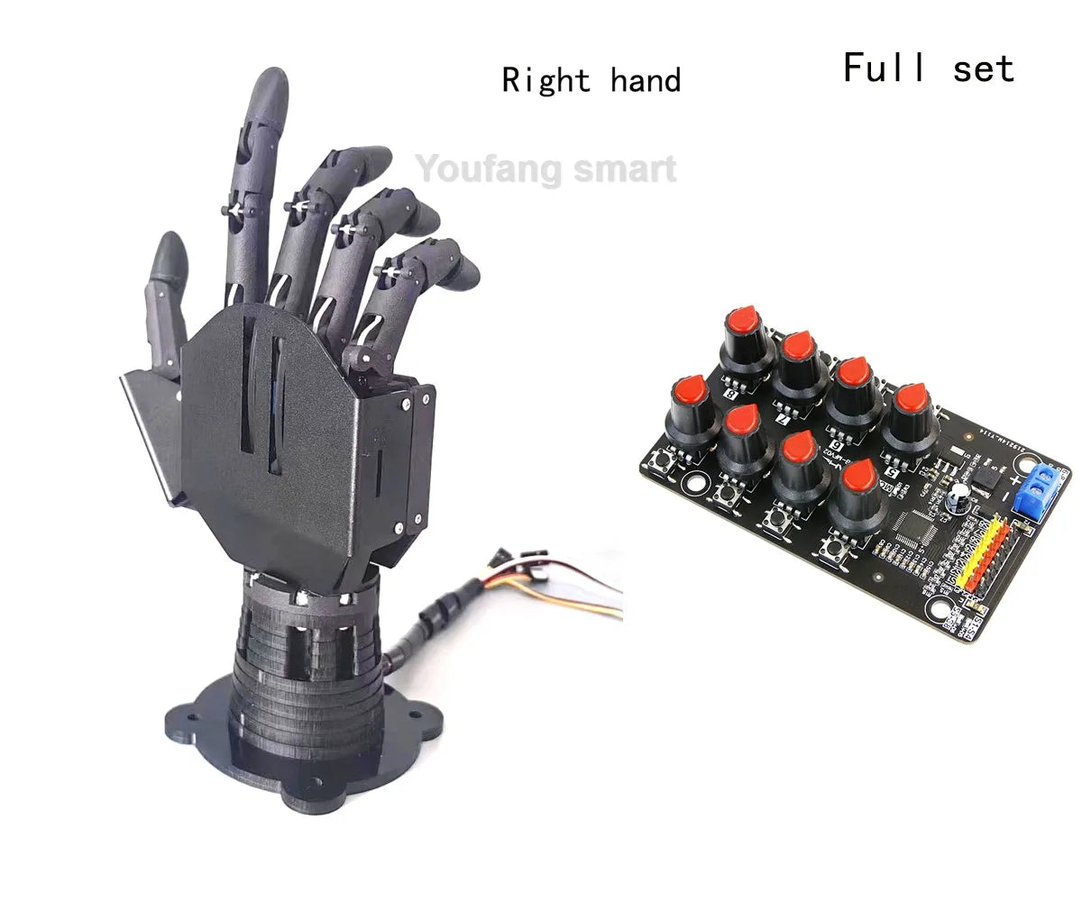 6 Dof Robotic Hand Big Bionic Palm 5 Fingers Left/Right Hand For Arduino For Raspberry Pi Robot Programmable Scientific Project
