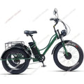 750w 3 Wheels Mountain Electric Bike With Two Seat For Elderly 48V Removable Battery Electric Tricycle Adults Off Road For Man