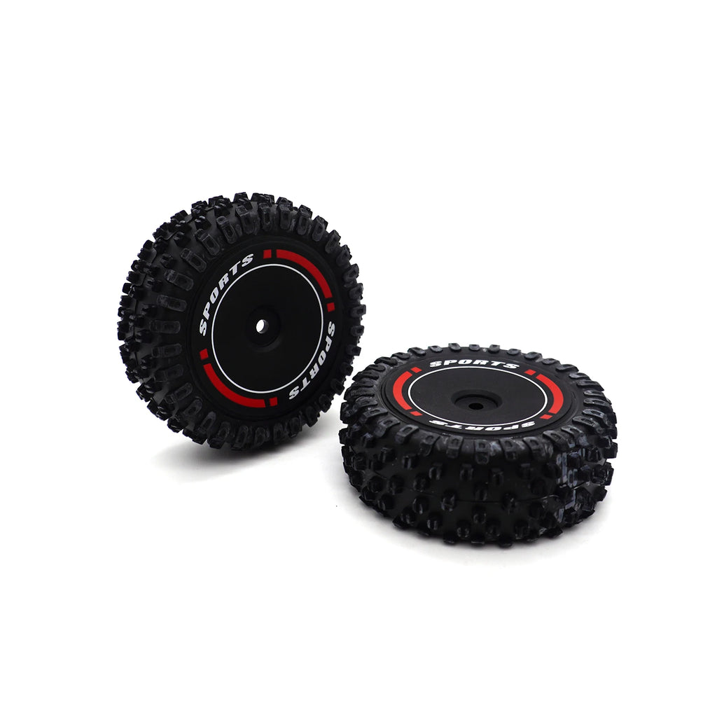 Rubber Front and Rear Wheel Tires Hub Non-Slip/Wear-Resistant Part For 1/14 1/12 WLtoys 144001 144010 124018 124019 RC Drift Car
