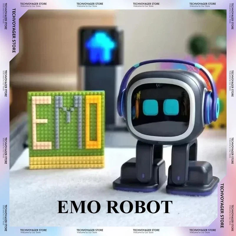 AI EMO Smart Companion Robot Toy with Voice Recognition for Emotional Communication Electronic Pet for Kids And Adults