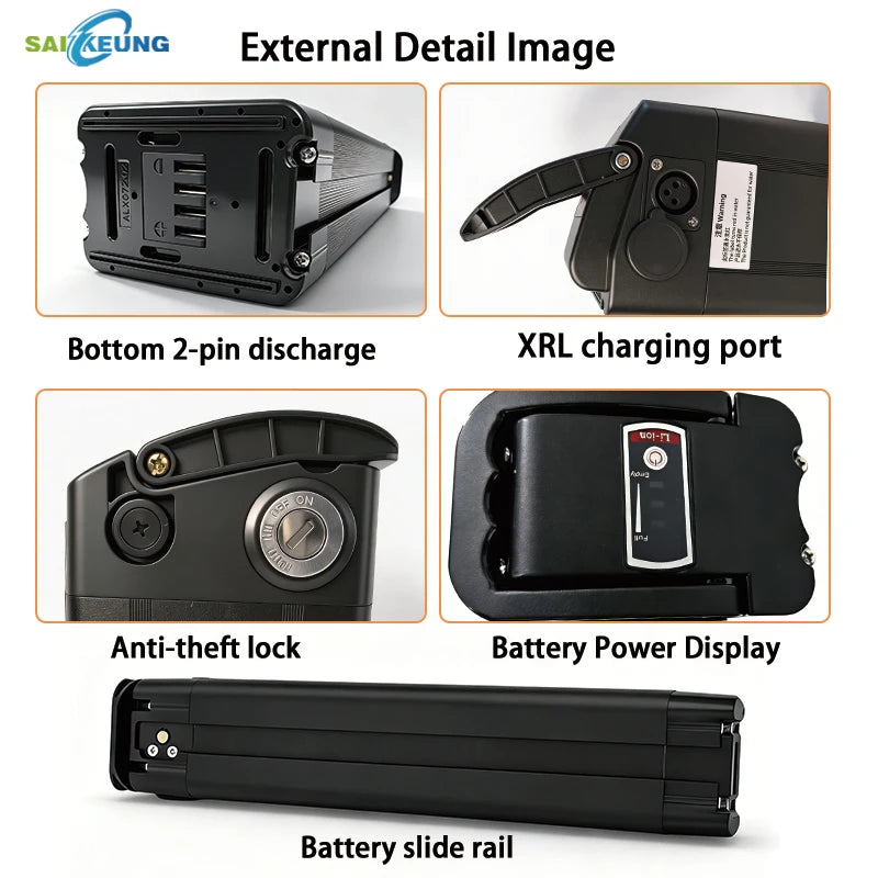 Folding Electric Bike Bicycle battery 48V 50Ah 36V 52v 60 72v 25 30Ah 40Ah 45Ah 60Ah 750w1000w2000W For Retrospec Jax Rev Ebike