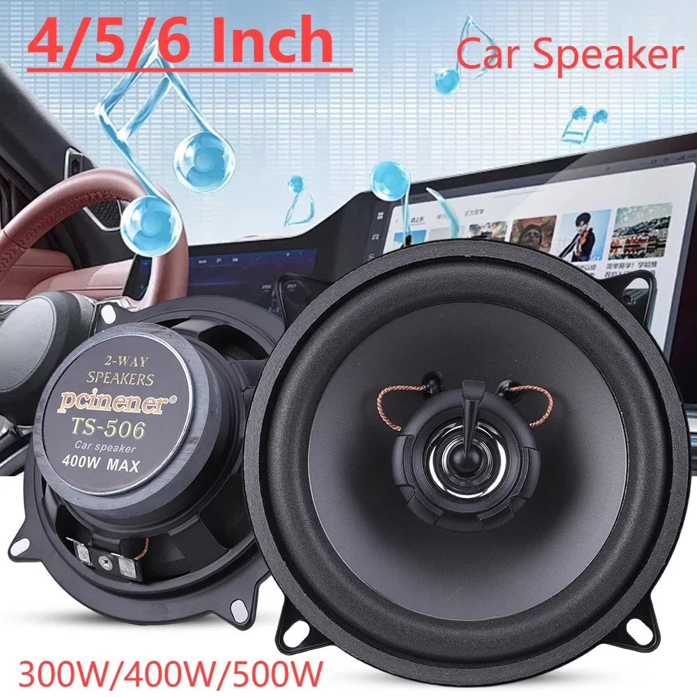 4/5/6 Inch Car Speakers 2 Way Car Coaxial Auto Music Stereo Full Range Frequency Hifi Speaker 300W 400W 500W Automotive Speakers
