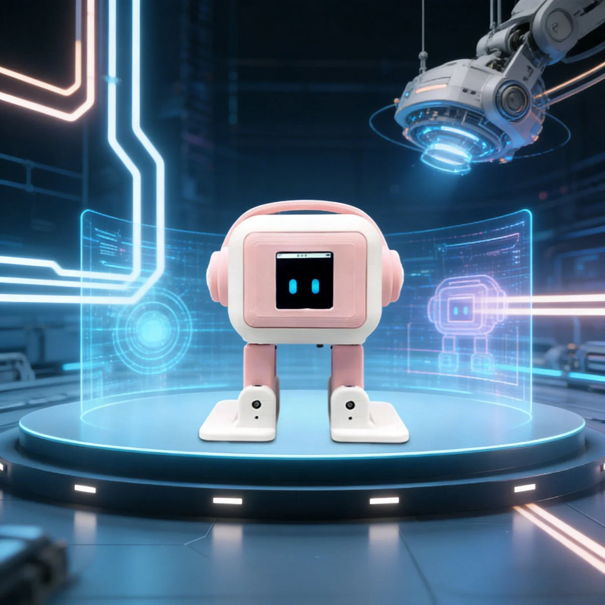 New AI EMO Robot Companion - Smart Desktop Pet with Large Model Access, Interactive Emotional Robot with Dancing