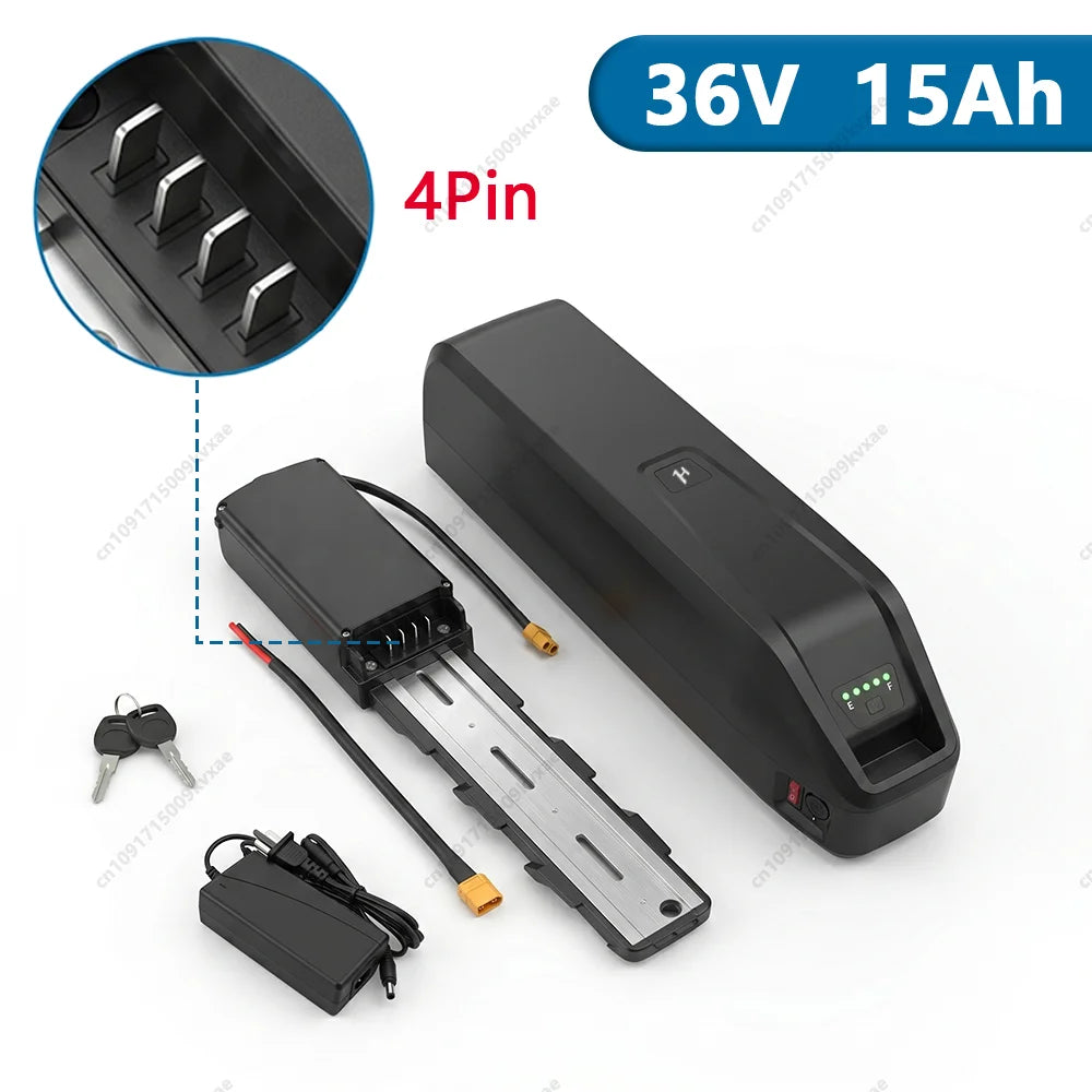 Upgrade 36V 48V Lithium Battery for Duotts C29 S26 BK29 Hitway Mukkpet E-Bike,  Connector 500W-750W Power for Electric Bicycle