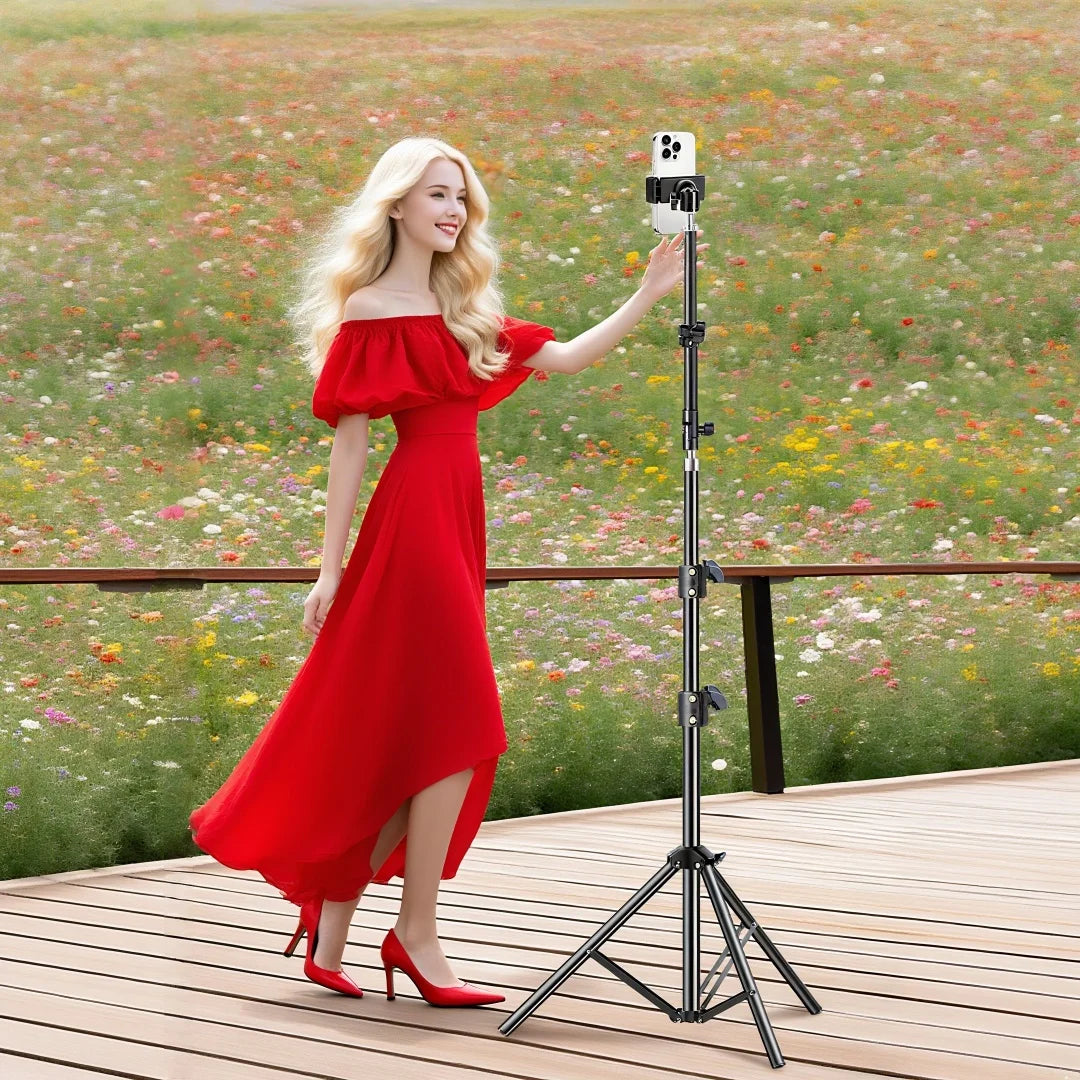 Universal Lazy Long Arm Stand 360° Rotating Phone Holder Adjustable Installation Bed & Desk Mount Photography Accessories