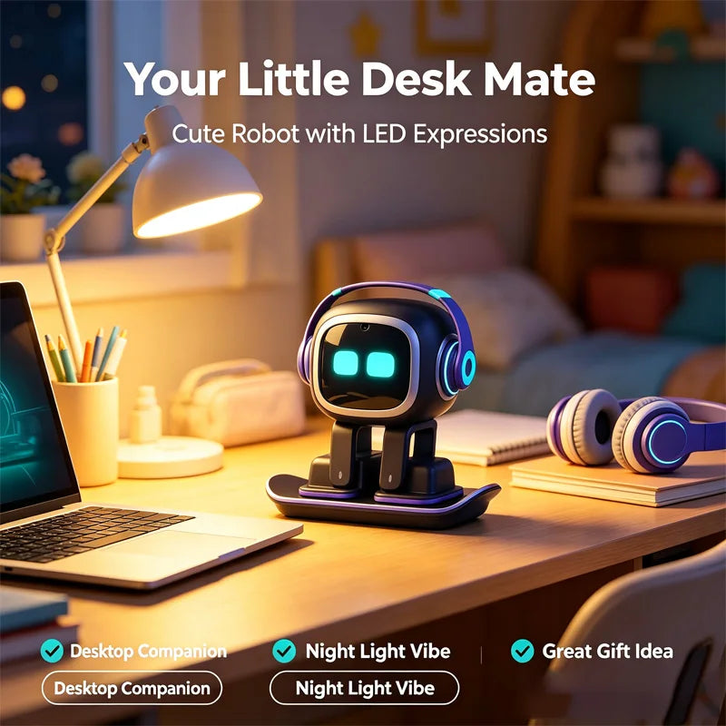AI EMO Smart Companion Robot Toy with Voice Recognition for Emotional Communication Electronic Pet for Kids And Adults New