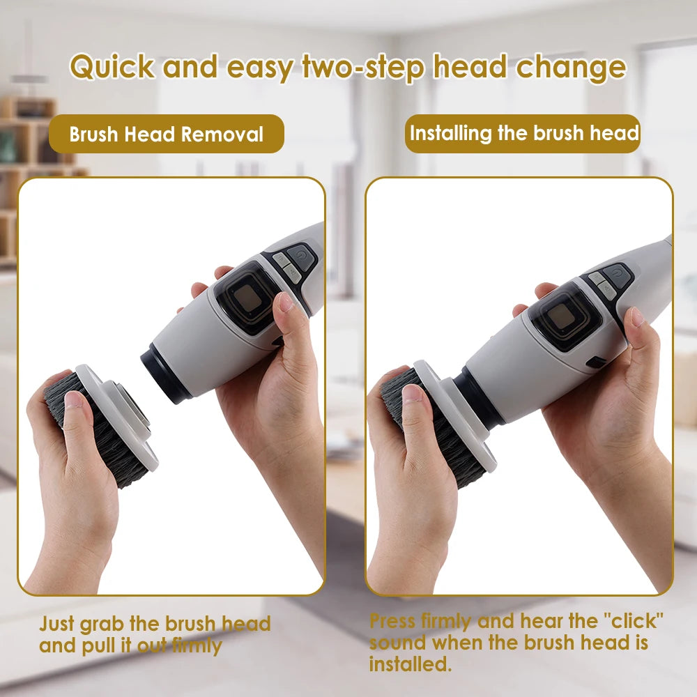 10-in-1 Electric Cleaning Brush Household Cleaning Brush Multifunctional Bathroom Cleaning Toilet Cleaning With LED Screen