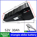Electric Bike Triangle Battery 36V 48V 52V 60V 72V 21700 Battery Cell Suitable for Long-Distance Cycling for 250W-3000W Motors