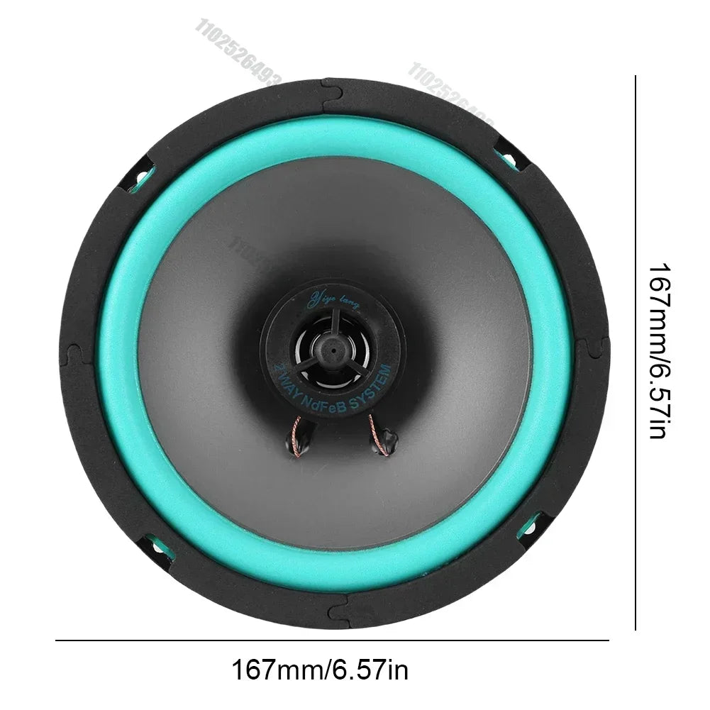 4/5/6 Inch Car HiFi Coaxial Speaker 100W/160W Universal Automotive Audio Music Stereo Subwoofer Full Range Speakers