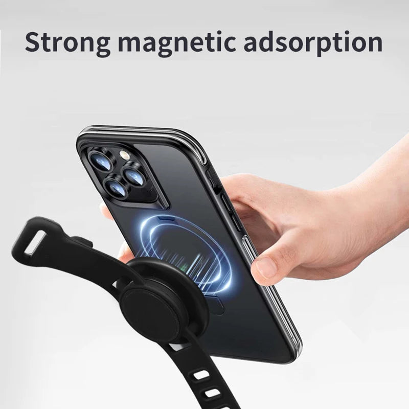 Two-sided Magnet Wrist Band Holder Wristband Hands Free Magnetic Phone Stand Holder Mount For Magsafe iPhone Accessories Sports