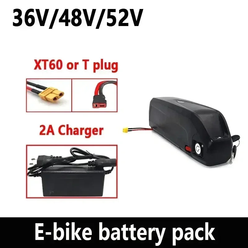 🔋36V 48V 52V For Motor Electric Mountain Bike Hailong Battery With BMS 20Ah 30Ah,for Bafang BBS02 BBS03 BBSHD 750W 1000W Ebike#