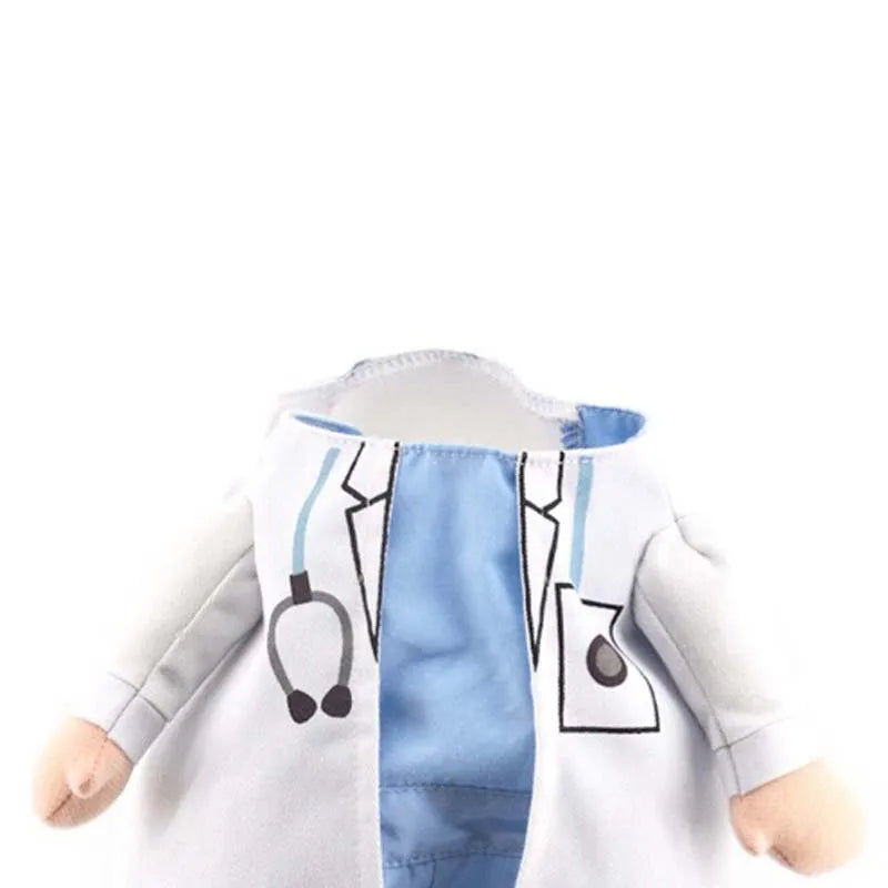 Pet Clothes Cat Dog Cosplay Doctors Costume Puppy White Gown Funny Coat Party Dress For Small Pets Outfits Chihuahua Costumes