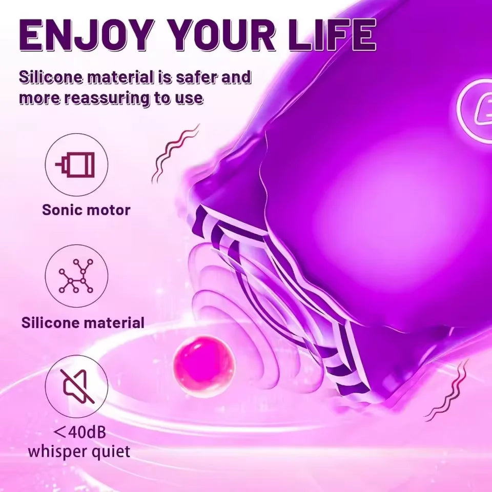 Powerful Sucking Vibrator for Women Vacuum Clitoris Stimulator Female Oral Nipple Clit Sucker Vibrating Adults Sex Rose Toys 18+