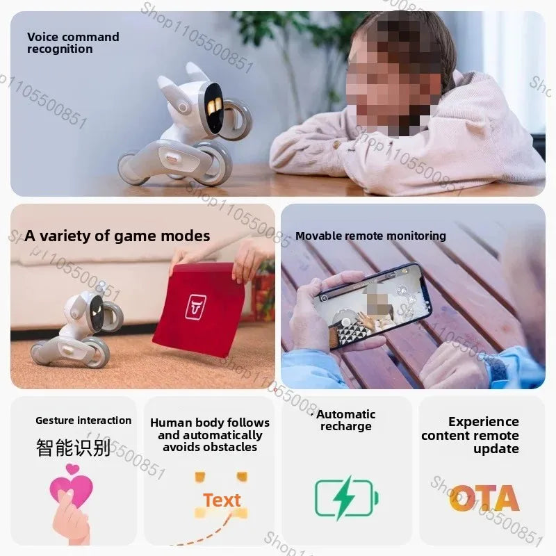 Emotional AI Companion, Interactive Robot Pet with Face Recognition & Real-Time Monitoring