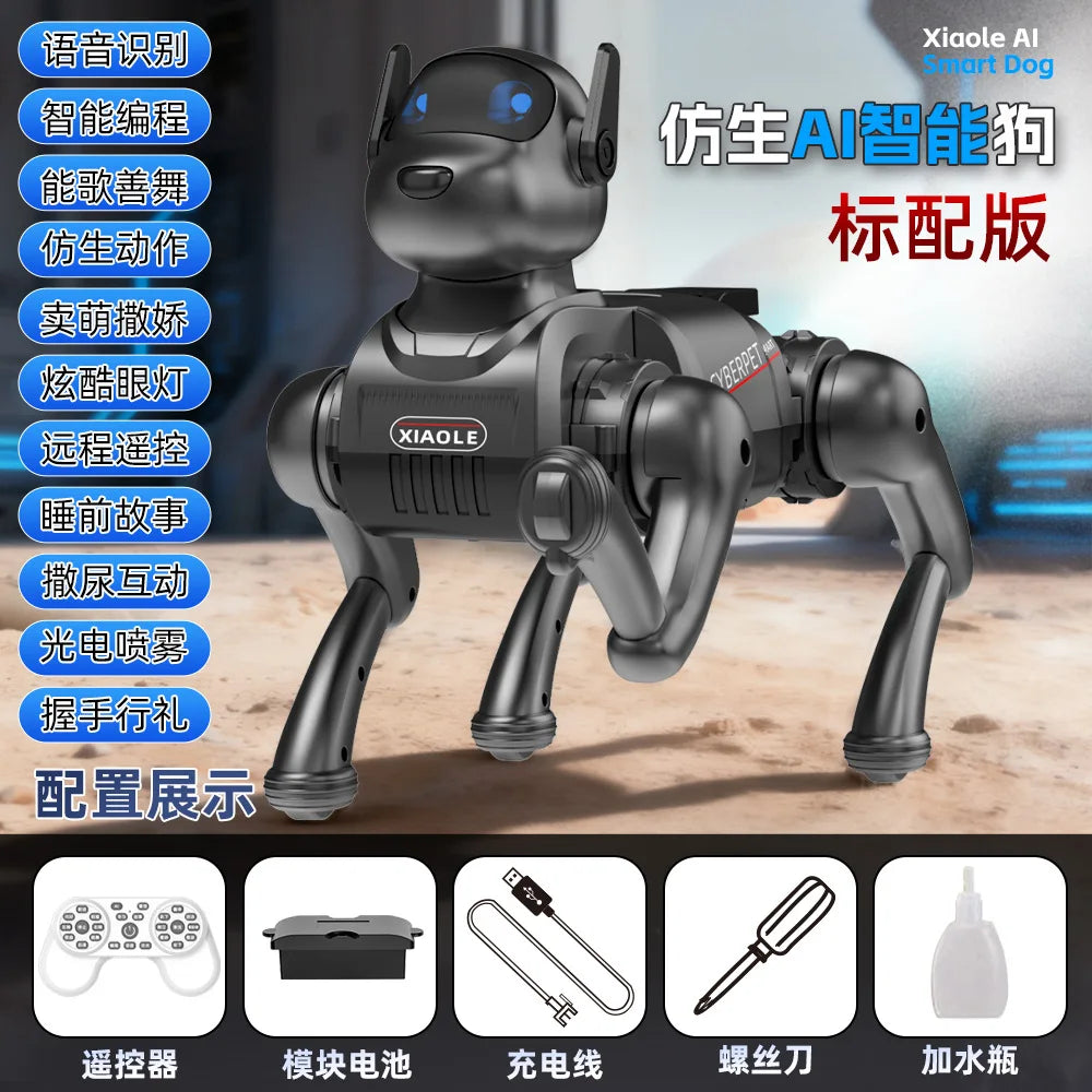 2026 New AI Smart Robot Dog Bionic Interactive Electronic Pet Toy Can Talk Sing Dance Kids Educational Companion Playmate