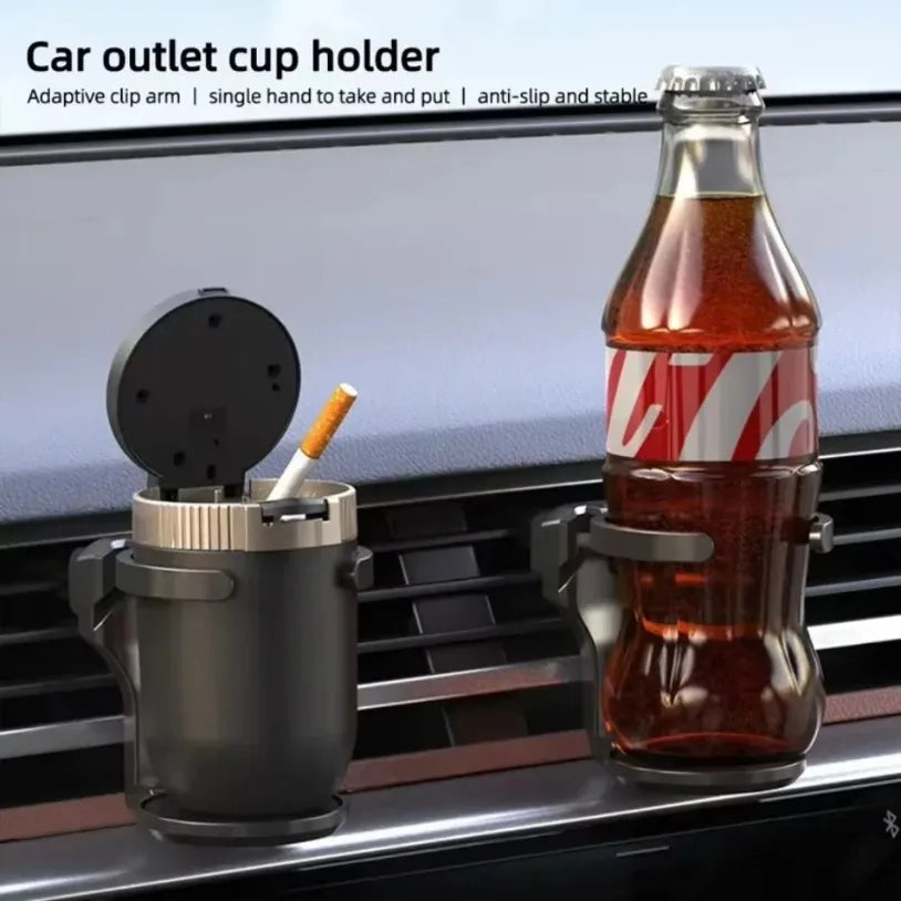 Portable Car Cup Holder Car Outlet Vent Drink Cup Stand Anti-slip and Stable 360° Rotate Removable Clip Car Interior Accessories