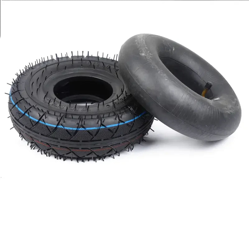4.10/3.50-4 410/350-4 4.10-4 Tire and Inner Tube for Warehouse Cars Scooter Wheel Hand Truck Lawn Mower Dollies Wheelbarrow