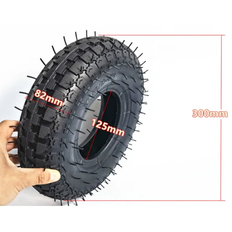 3.50-5 Car Tire Thickened Steel Rim 3.50-5 Cast Iron Wheel Hub 12 inch Toy Car Tire
