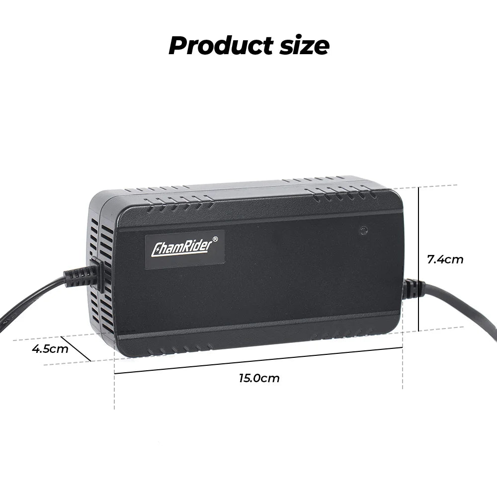 Ebike Lithium Battery Charger 3 Pins Plug 36V 42V 48V 54.6V 52V 58.8V Battery Pack Charger for Electric Bike Battery EURO