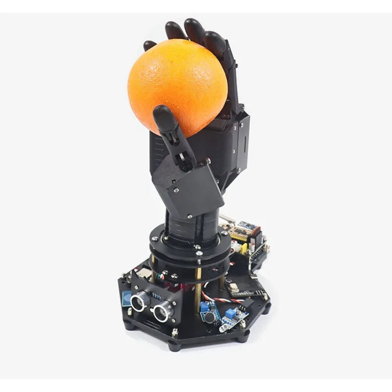 Bionic mechanical palm, five-finger mechanical gripper, programmed robot
