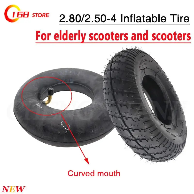 Elderly Commuting Car Tire 2.80/2.50-4 Outer Tire Electric Four-Wheel Car 9-Inch Tire 280/250-4 Push Tire