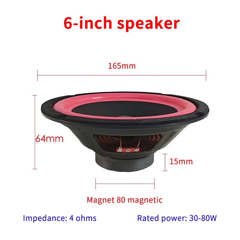 5/6/8/10 Inch Car Speakers HiFi Coaxial Subwoofer Music Full Range Frequency Car Stereo Speaker For Universal Car Home Audio