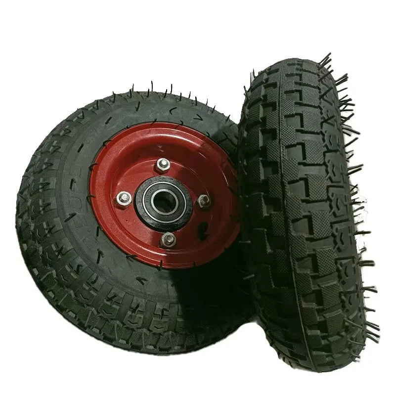 3.50-5 Car Tire Thickened Steel Rim 3.50-5 Cast Iron Wheel Hub 12 inch Toy Car Tire