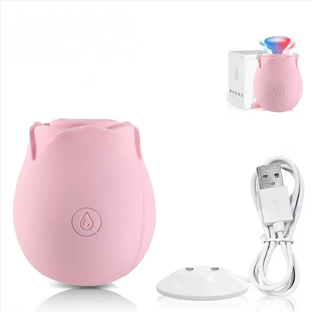 Powerful Sucking Vibrator for Women Vacuum Clitoris Stimulator Female Oral Nipple Clit Sucker Vibrating Adults Sex Rose Toys 18+